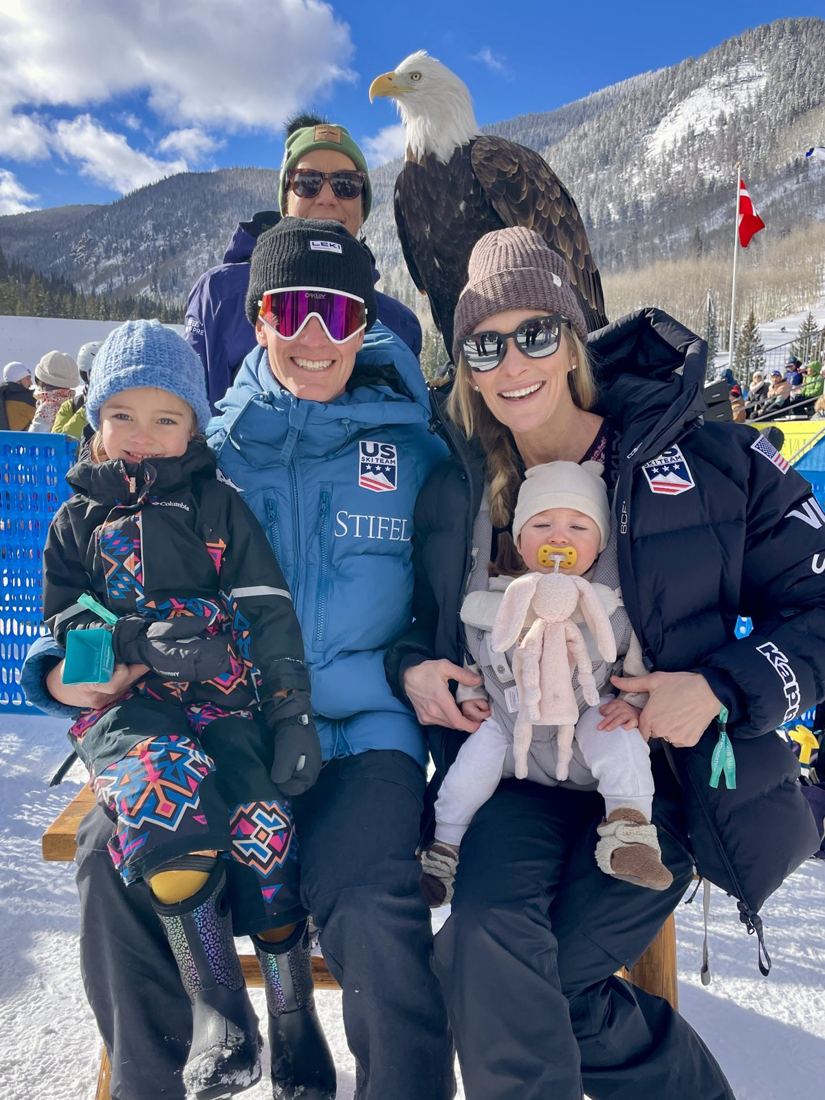 Michael Friedberg with his family at a ski race in Vail